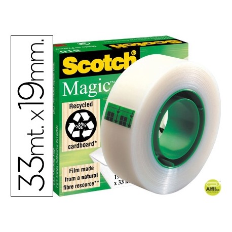 CINTA ADHESIVA SCOTCH-MAGIC 33 MT X 19 MM
