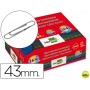 CLIPS LIDERPAPEL N. 3 LABIADOS43 MM CAJA DE 100 UNIDADES