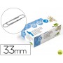 CLIPS LIDERPAPEL N. 2 LABIADOS33 MM CAJA DE 100 UNIDADES