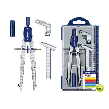 COMPAS STAEDTLER MICROMETRICO -CON ALARGADERA NORIS CLUB