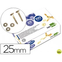 ENCUADERNADOR LIDERPAPEL 25 MM CON ARANDELA -LATONADO