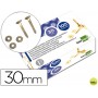 ENCUADERNADOR LIDERPAPEL 30 MM CON ARANDELA -LATONADO