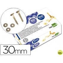 ENCUADERNADOR LIDERPAPEL 30 MM CON ARANDELA -LATONADO