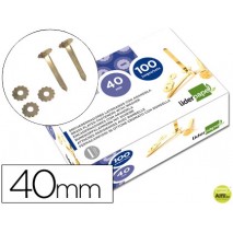 ENCUADERNADOR LIDERPAPEL 40 MM CON ARANDELA -LATONADO