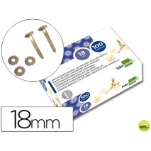 ENCUADERNADOR LIDERPAPEL 18 MM CON ARANDELA -LATONADO