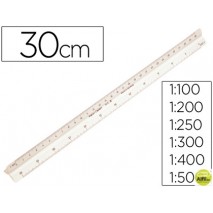 ESCALA FABER PLASTICO 153-B -1:100-200-250-300-400-500