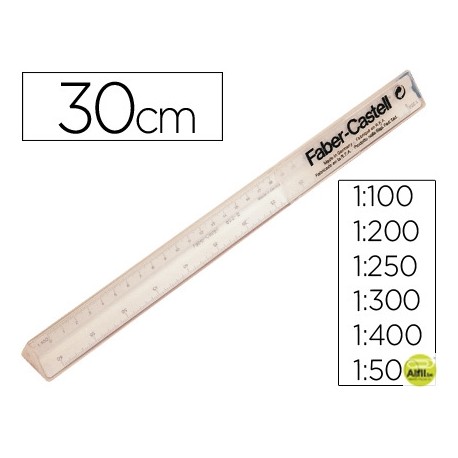 ESCALA FABER PLASTICO 853-B 30 CM.