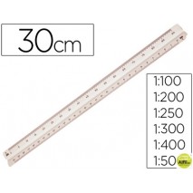 ESCALA MOR 1632.05 -1:100-200-250-300-400-500 -30 CM -ESTUCHE FLEXIBLE