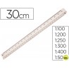 ESCALA MOR 1632.05 -1:100-200-250-300-400-500 -30 CM -ESTUCHE FLEXIBLE
