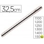 ESCALA MOR 1632.20 -1:100-200-250-300-400-500 -30 CM -ESTUCHE RIGIDO COLOR