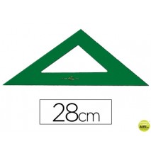 ESCUADRA FABER 28 CM PLASTICO VERDE