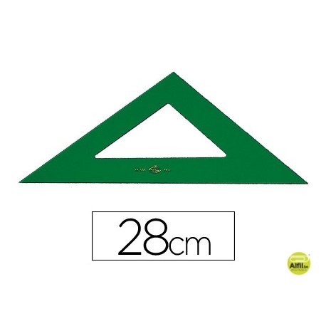 ESCUADRA FABER 28 CM PLASTICO VERDE