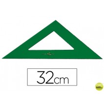 ESCUADRA FABER 32 CM PLASTICO VERDE