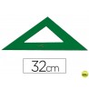 ESCUADRA FABER 32 CM PLASTICO VERDE