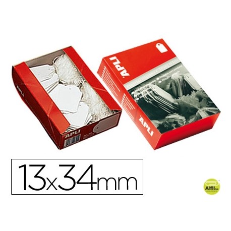 ETIQUETAS COLGANTES 386 13 X 34 MM -CAJA DE 1000