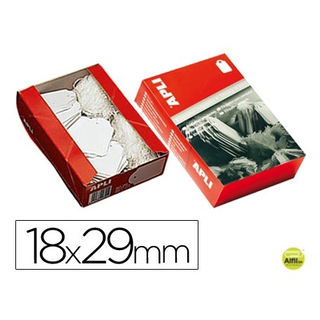 ETIQUETAS COLGANTES 389 18 X 29 MM -CAJA DE 1000