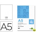BLOC NOTAS LIDERPAPEL LISO A5 80 HOJAS 60G/M2 PERFORADO