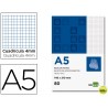 BLOC NOTAS LIDERPAPEL CUADRO 4MM A5 80 HOJAS 60G/M2 PERFORADO