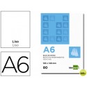 BLOC NOTAS LIDERPAPEL LISO A6 80 HOJAS 60G/M2 PERFORADO