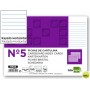 FICHA LIDERPAPEL RAYADA NÌ5 160X220MM PAQUETE DE 100 180G