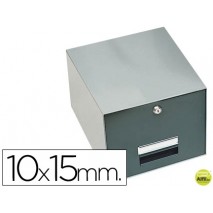 FICHERO FICHAS METALICO 1000 FICHAS CON CERRADURA TAMAÑO 10X15