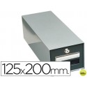FICHERO FICHAS METALICO 1000 FICHAS CON CERRADURA TAMAÑO 125X200