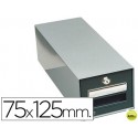 FICHERO FICHAS METALICO 1000 FICHAS CON CERRADURA TAMAÑO 75X125