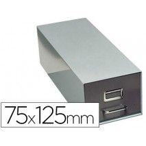FICHERO FICHAS METALICO 1000 FICHAS SIN CERRADURA TAMAÑO 75X125