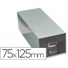 FICHERO FICHAS METALICO 1000 FICHAS SIN CERRADURA TAMAÑO 75X125