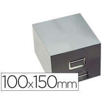 FICHERO FICHAS METALICO 1000 FICHAS SIN CERRADURA TAMAÑO 10X15