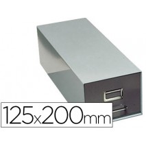 FICHERO FICHAS METALICO 1000 FICHAS SIN CERRADURA TAMAÑO 125X200