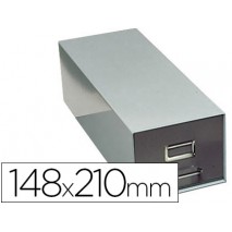 FICHERO FICHAS METALICO 1000 FICHAS SIN CERRADURA TAMAÑO 148X210