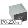 FICHERO FICHAS METALICO 1000 FICHAS SIN CERRADURA TAMAÑO 17X23