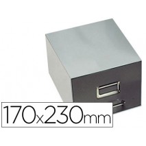 FICHERO FICHAS METALICO 1000 FICHAS SIN CERRADURA TAMAÑO 17X23