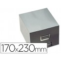 FICHERO FICHAS METALICO 1000 FICHAS SIN CERRADURA TAMAÑO 17X23