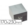 FICHERO FICHAS METALICO 1000 FICHAS SIN CERRADURA TAMAÑO 17X23