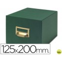 FICHERO FICHAS TELA VERDE 500 FICHAS N.4 -TAMAÑO 125X200 MM