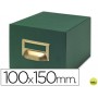 FICHERO FICHAS TELA VERDE 1000 FICHAS N.3 -TAMAÑO 100X150 MM