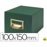 FICHERO FICHAS TELA VERDE 1000 FICHAS N.3 -TAMAÑO 100X150 MM