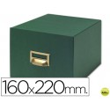 FICHERO FICHAS TELA VERDE 1000 FICHAS N.5 -TAMAÑO 160X220 MM