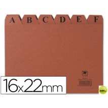 INDICE FICHERO CARTON -N. 5 -TAMAÑO 16X22