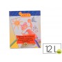LAPICES CERA JOVI HEXAGONAL CAJA DE 12 COLORES