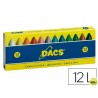 LAPICES CERA DACS CAJA DE 12 COLORES