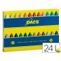 LAPICES CERA DACS CAJA DE 24 COLORES