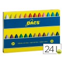 LAPICES CERA DACS CAJA DE 24 COLORES