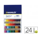 LAPICES CERA MANLEY -CAJA DE 24 COLORES REF.124