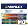LAPICES CERA MANLEY -CAJA DE 50 COLORES REF.150