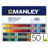 LAPICES CERA MANLEY -CAJA DE 50 COLORES REF.150