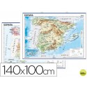 MAPA MURAL ESPAÑA FISICO/POLITICO -140 X 100 CM