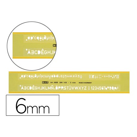 NORMOGRAFO MOR 0.6 MM PLASTICO VERDE